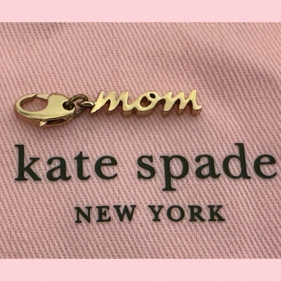 KATE SPADE MOM 12 KT Gold Plated Vintage Charm No Bracelet - Picture 3 of 7
